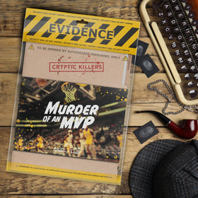 Cryptic Killers game-night setup with friends boosts interactive mystery fun