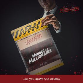 Cryptic Killers group night setup ideal for party crime solving.