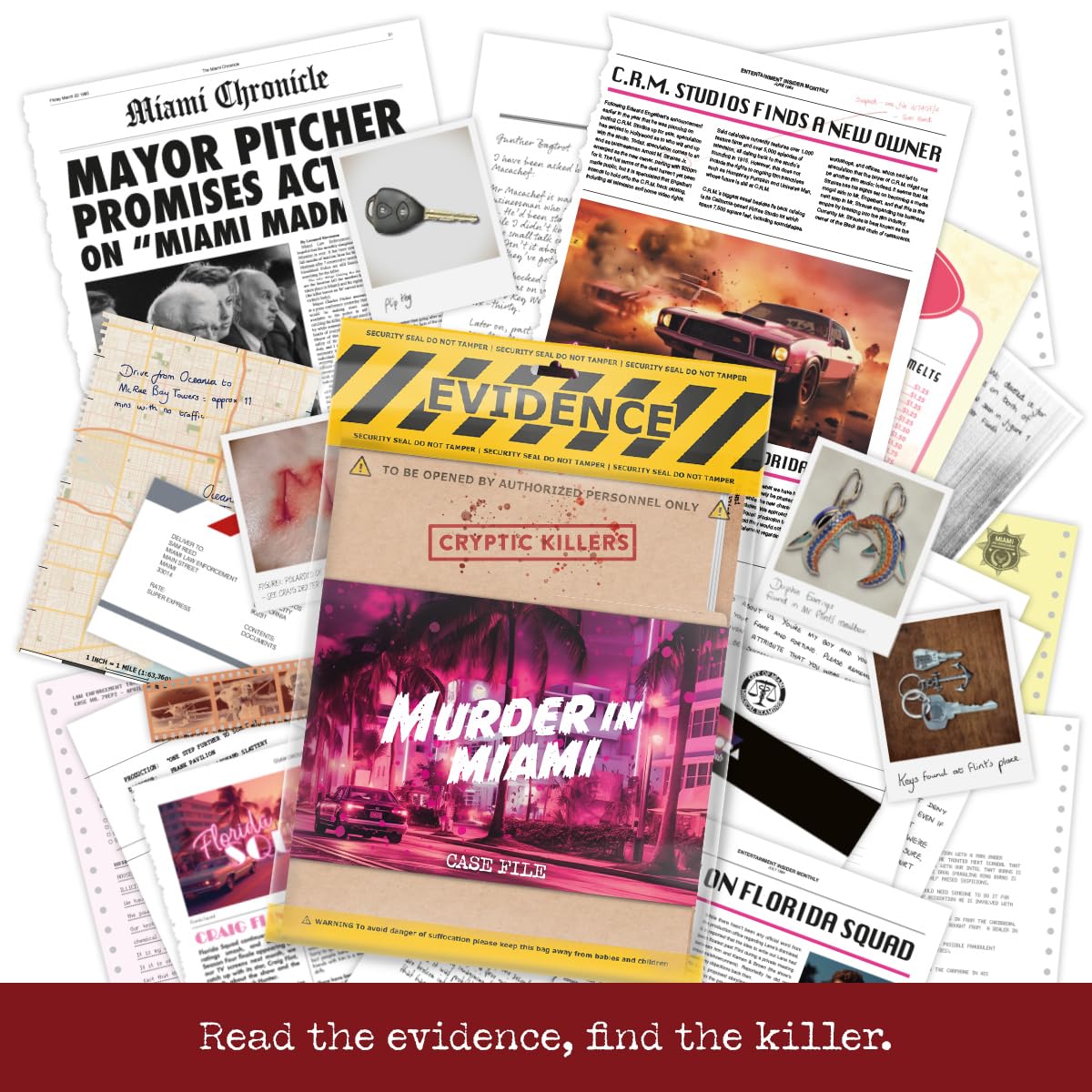 Cryptic Killers map and clues guide for strategic sleuthing