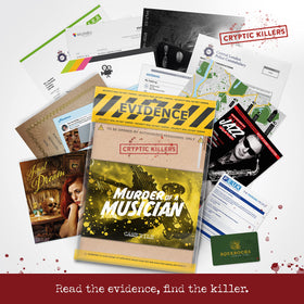 Cryptic Killers dramatic map and photos guide learners through the case.