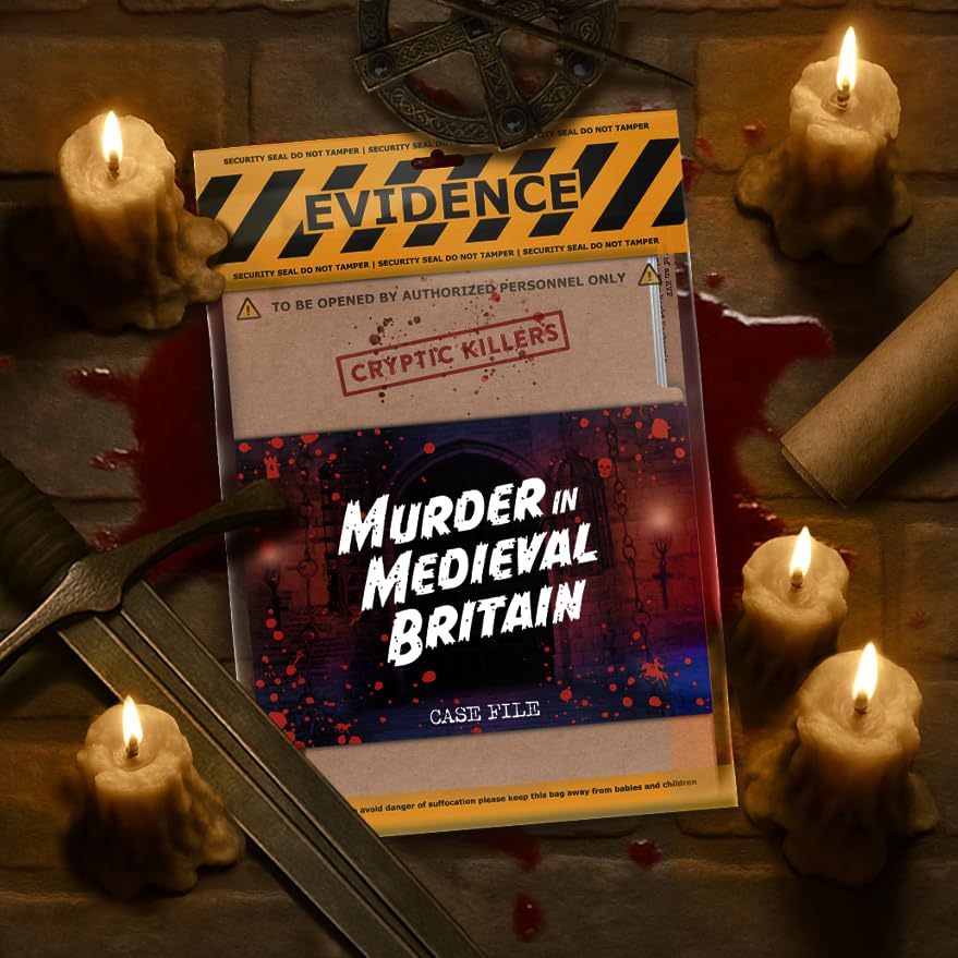 Cryptic Killers night-in game setup for couples and friends, perfect for a thrilling mystery.