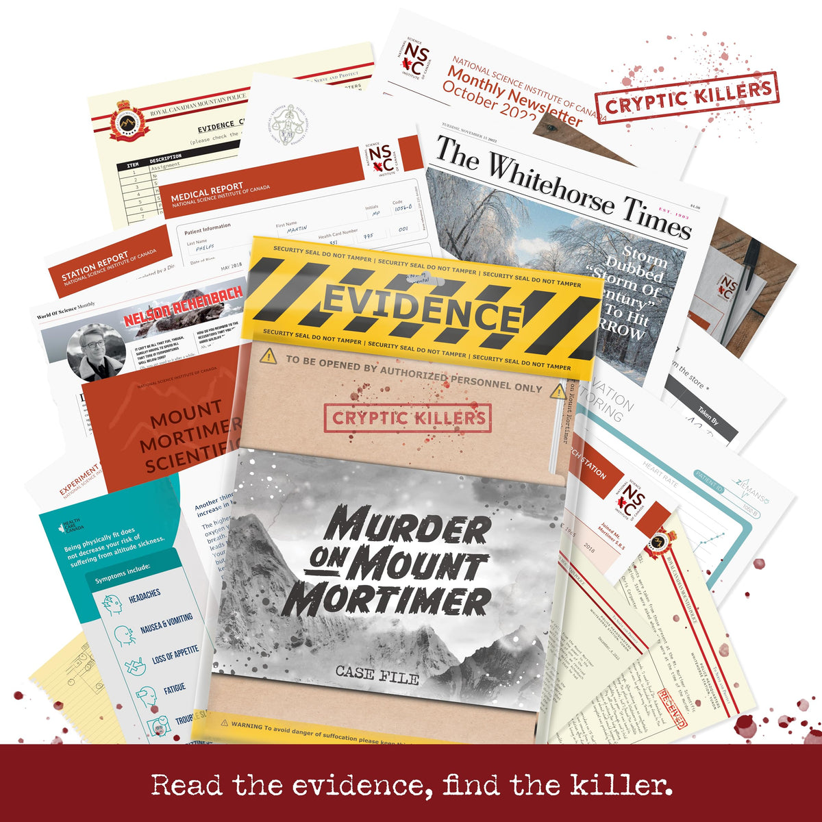 Cryptic Killers night-in setup for couples and friends