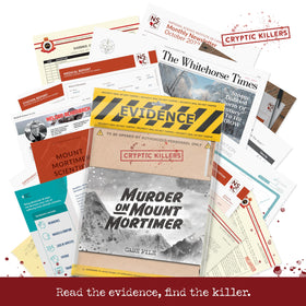 Cryptic Killers night-in setup for couples and friends
