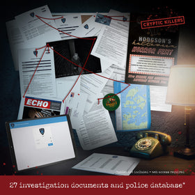 Cryptic Killers Police Database Access — online files add realism and challenge.