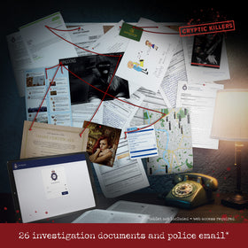 Cryptic Killers police webmail access screen invites challenging deduction.