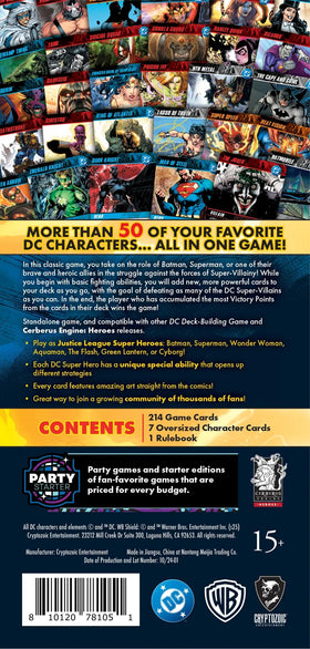Final victory points track your strategy in Cryptozoic DC Deck-Building Game