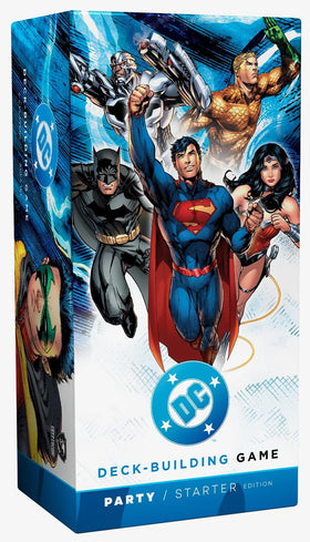 Cryptozoic DC Deck-Building Game party starter box for easy game nights