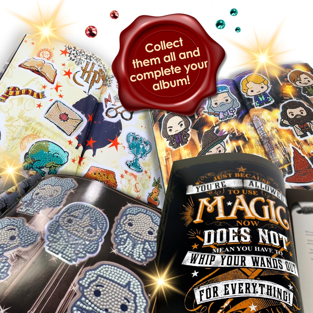 Harry Potter Crystal Art stickers compatible with Starter Pack for seamless crafting
