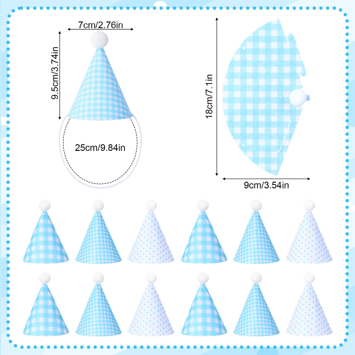 CrystalSylara adjustable chin strap hats fit dolls and small pets securely.