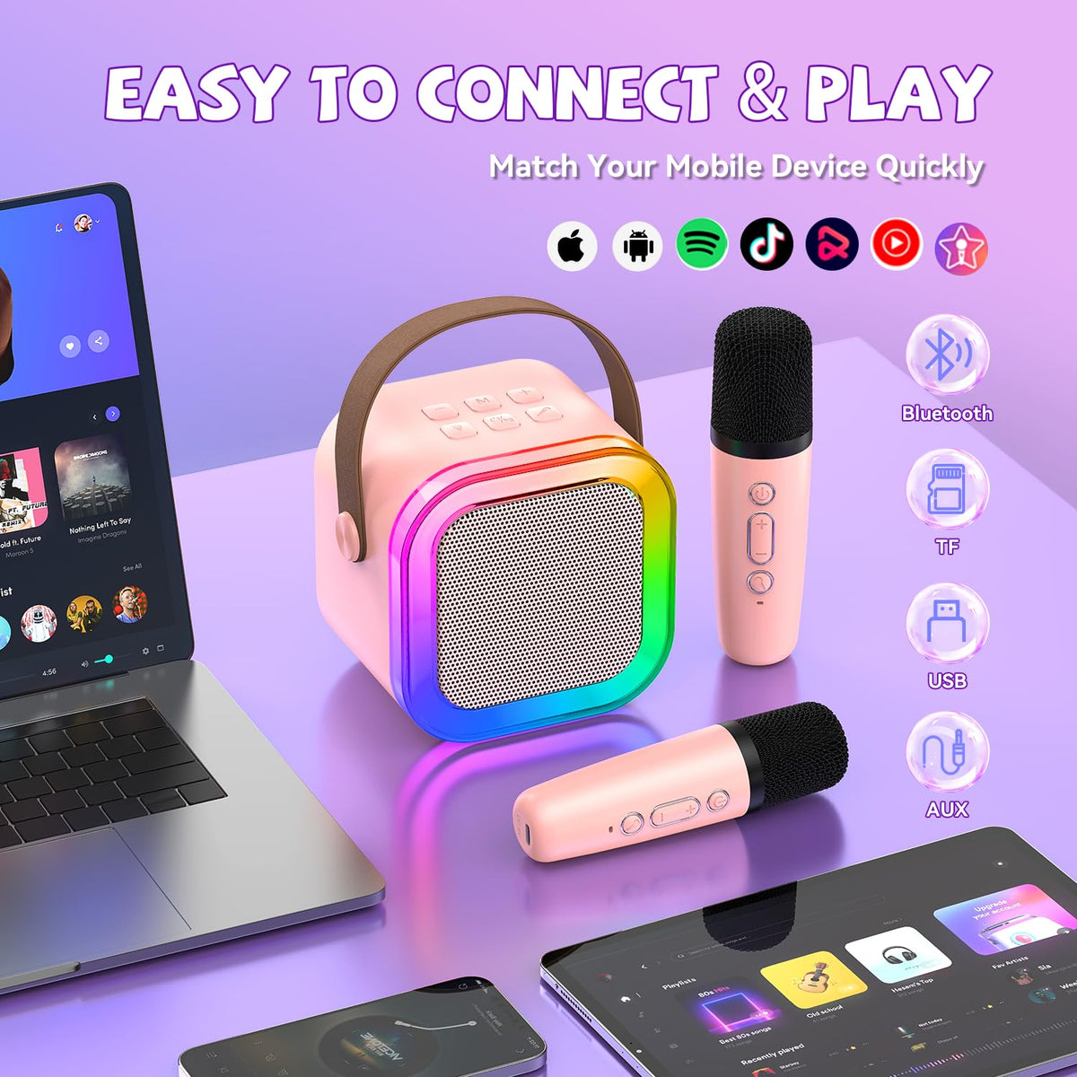 CscyyAmz Bluetooth 5.3 connection for stable wireless streaming
