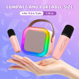 CscyyAmz kid friendly karaoke machine with safe design for young performers