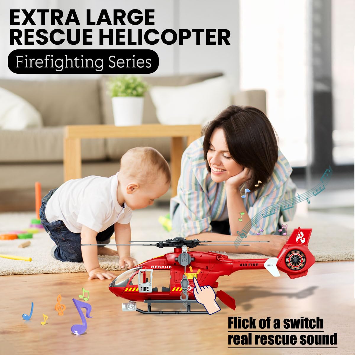 CSDCSD helicopter lights and sounds enhance sensory play