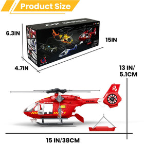 CSDCSD packaging box ready to gift with the toy helicopter set