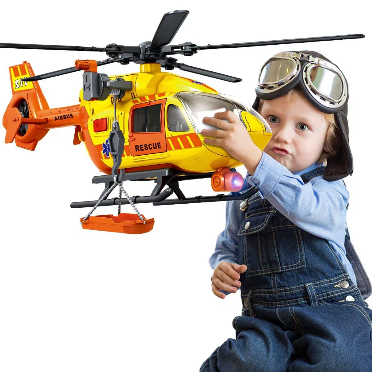 CSDCSD Rescue Transport Helicopters packaging view; ideal gift for imaginative play.