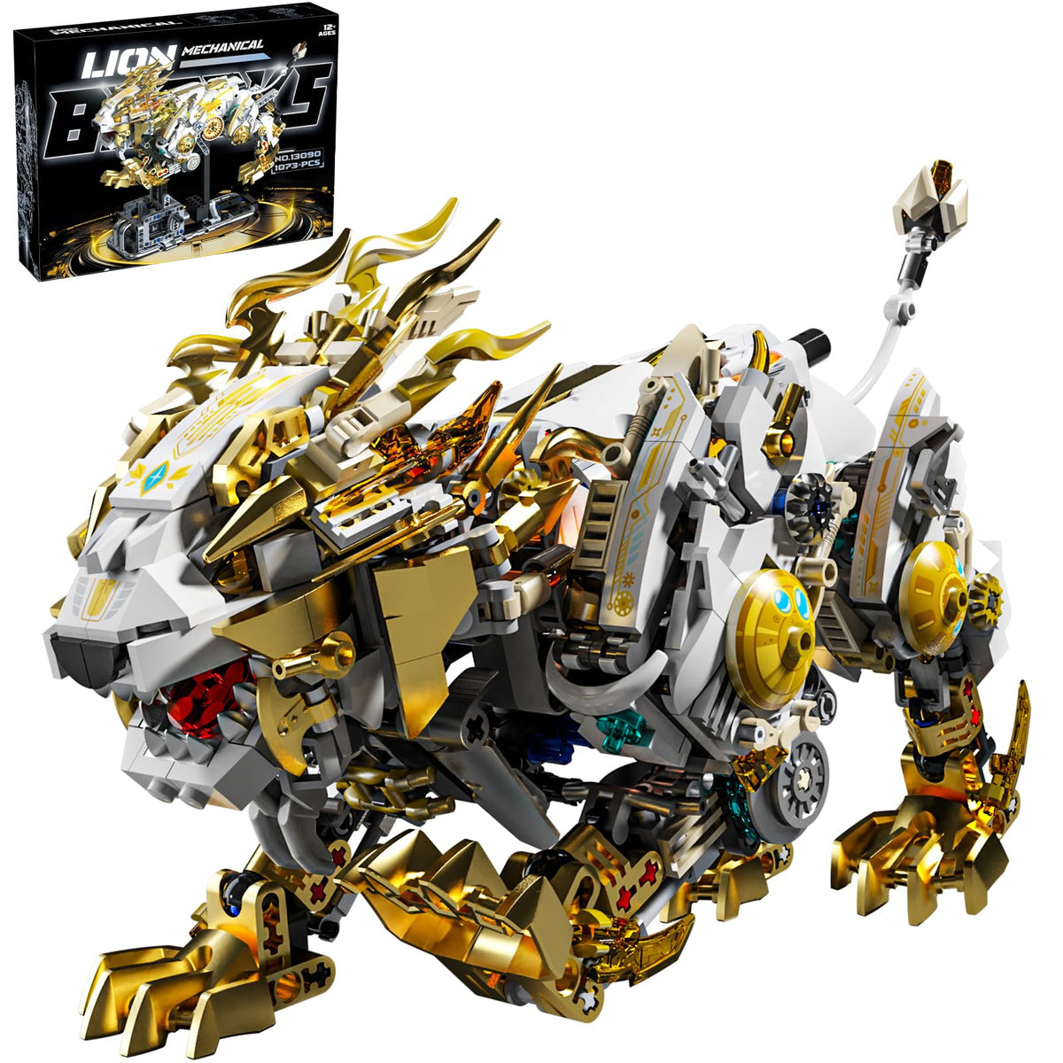 CSNRHG Mechanical Lion leg assembly showcases articulated limbs for interactive posing.