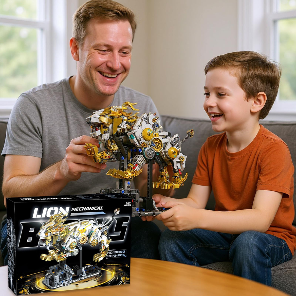 CSNRHG Mechanical Lion roaring pose captures dynamic motion for a focal centerpiece.