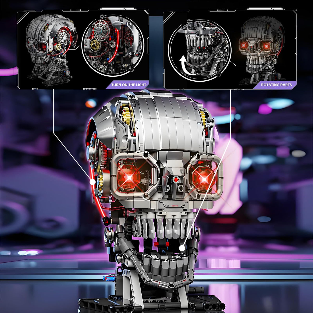 CSNRHG poseable skull desk display enables flexible showcasing and conversation starters