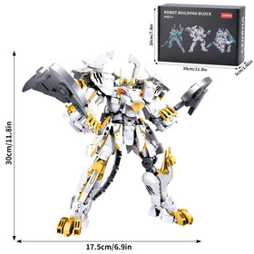 CSNRHG White Tiger Samurai Mech armor detail highlights craftsmanship and polished finish.