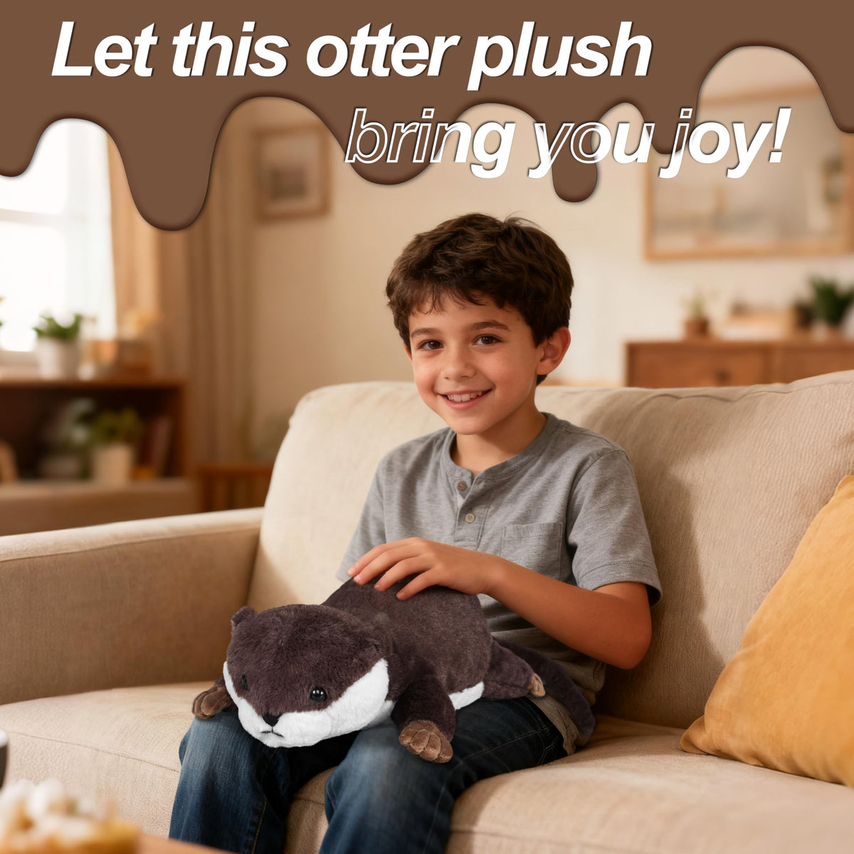 CSVBTRF bedroom decor otter plush adds a warm decorative touch