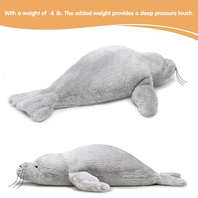 CSVBTRF seal plush centered pellets for balanced cuddling.