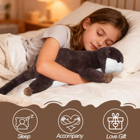 CSVBTRF soft brown and white plush fabric invites gentle cuddles