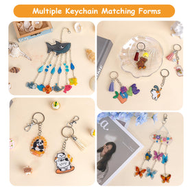 Csyidio key ring set with chains for custom keychains