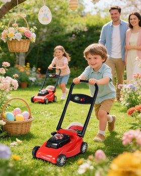 CT SPORTS mini mower features beads for tactile feedback during play