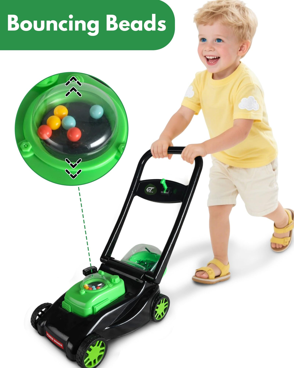 CT SPORTS Kids Lawn Mower is a gift-ready toy for holidays and outdoor play.