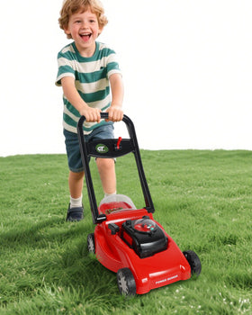 CT SPORTS Kids Lawn Mower with realistic cutting action for imaginative outdoor play