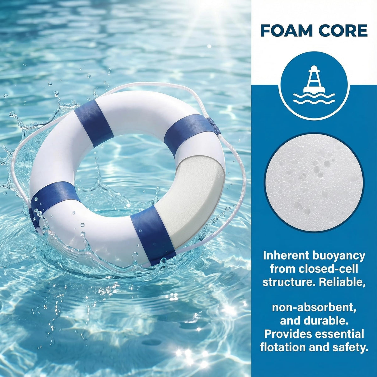CtopoGo wall decor life ring adds nautical style