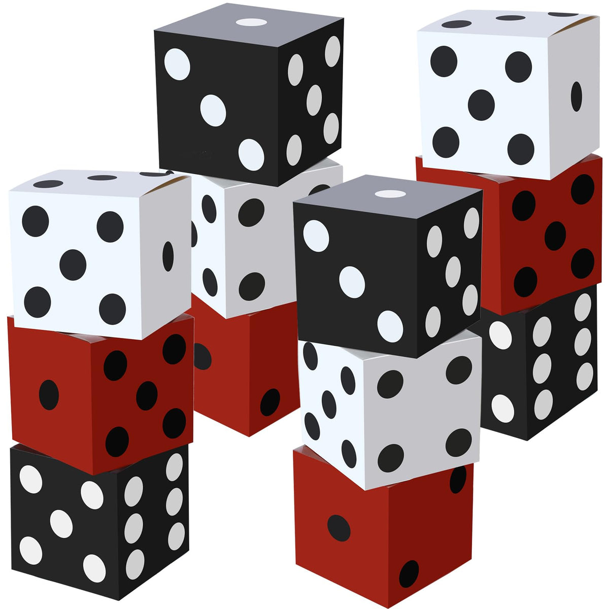 Ctosree black 11in dice box as a dramatic casino party centerpiece