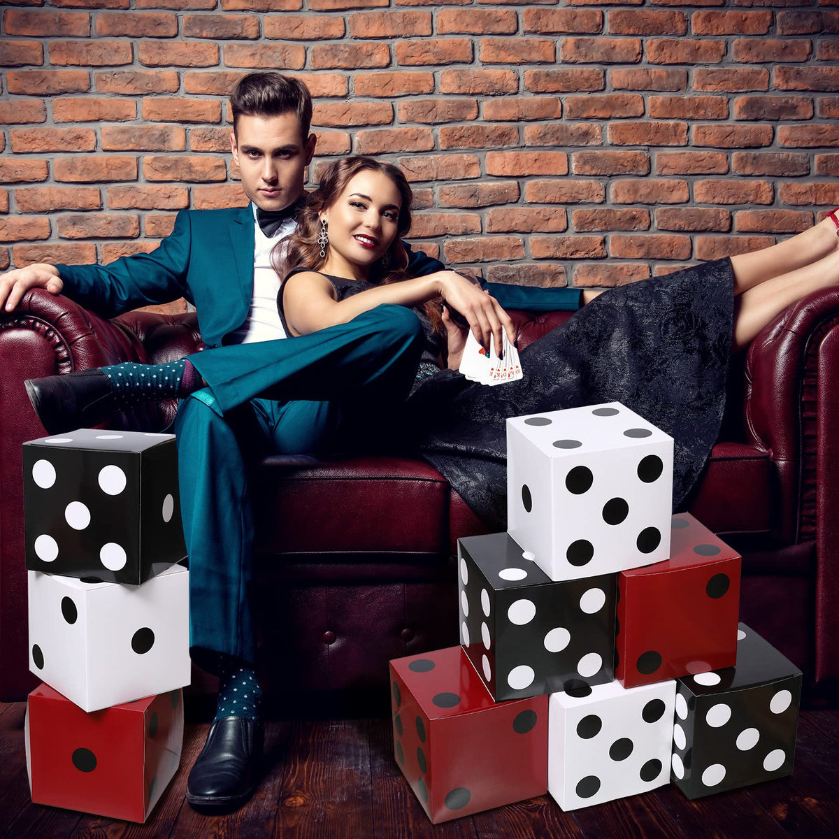 Ctosree dice box decor enhances game night ambience and party fun