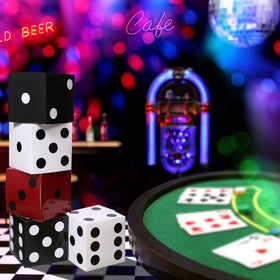 Ctosree jumbo dice boxes serve as memorable centerpieces for celebrations