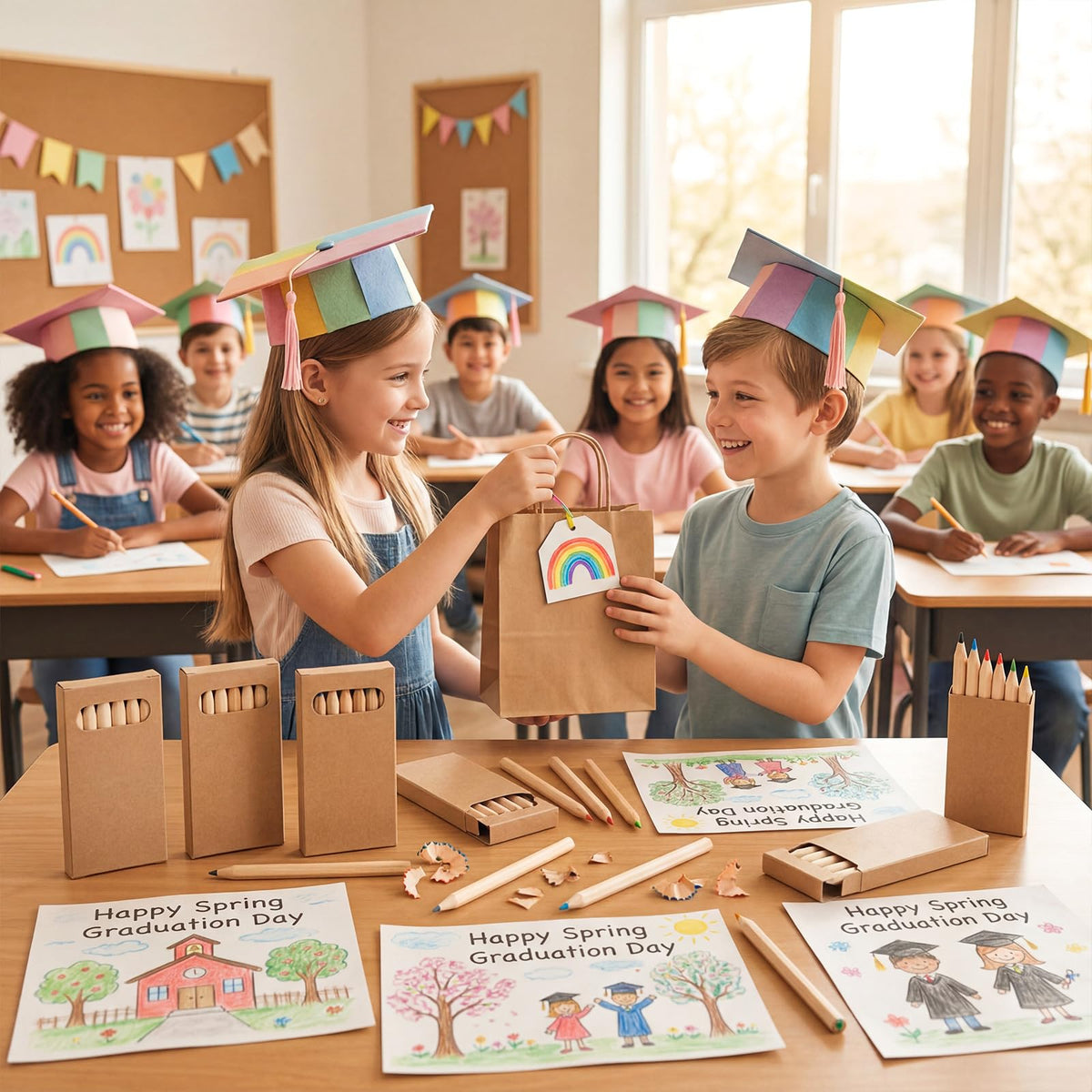 Ctosree kraft-box packaging keeps pencils organized and portable.