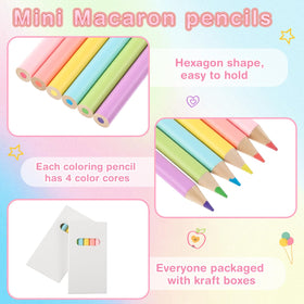Ctosree six-color palette pencils support vibrant drawings and shading.