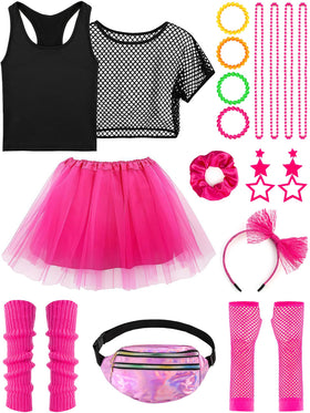 Cubacubo 80s fishnet T-shirt for girls adds edgy layer with breathable stretch