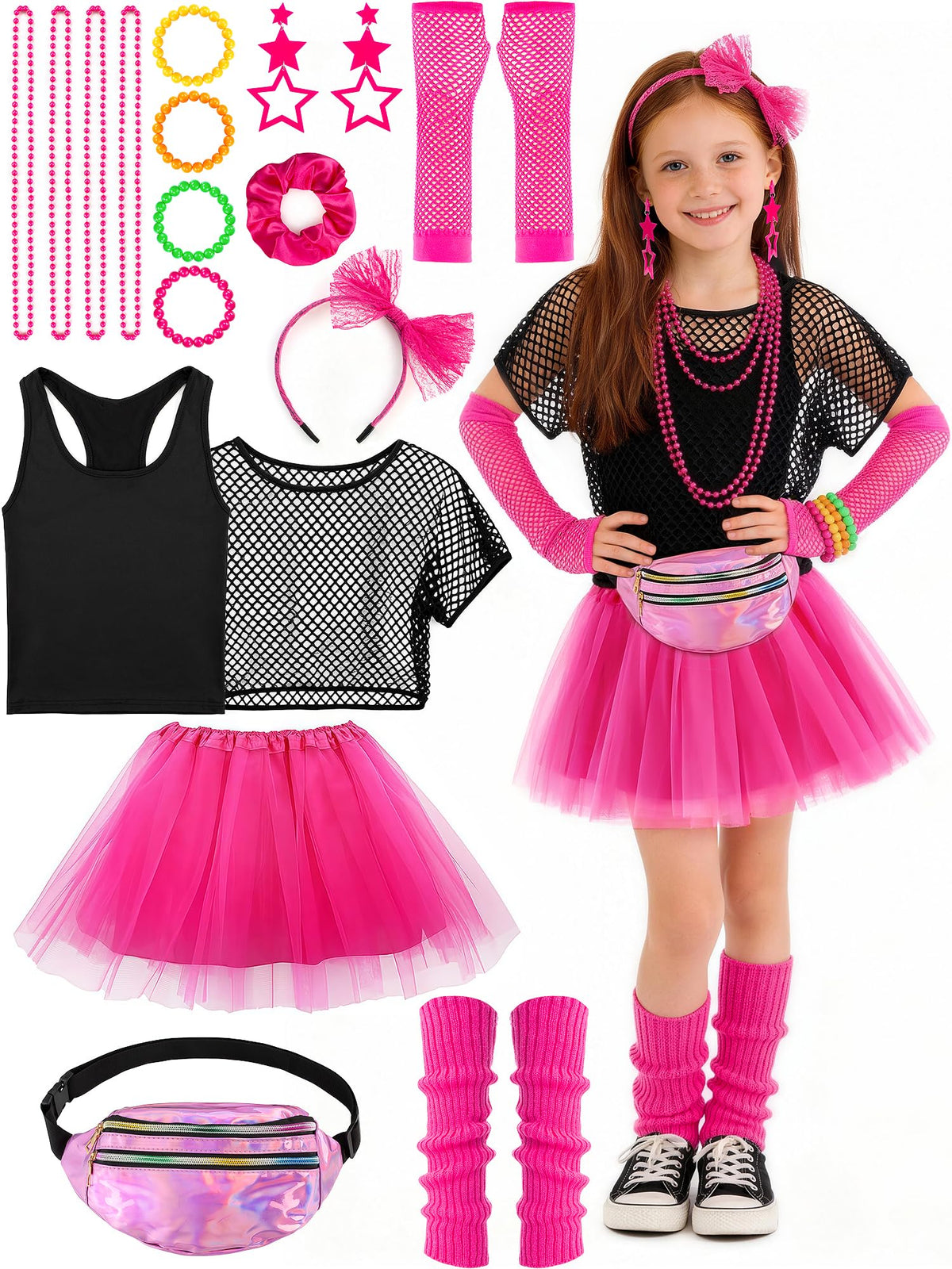 Cubacubo 80s tutu skirt for girls adds vibrant retro flair and comfortable movement