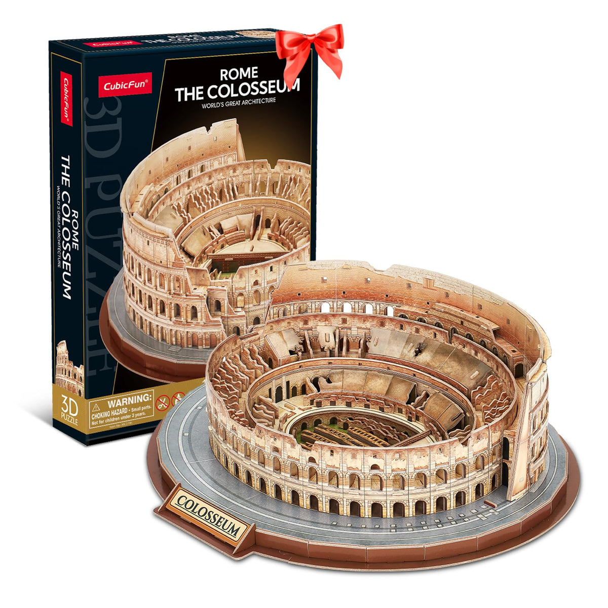 CubicFun Colosseum 3D puzzle box front view with gift-ready packaging.