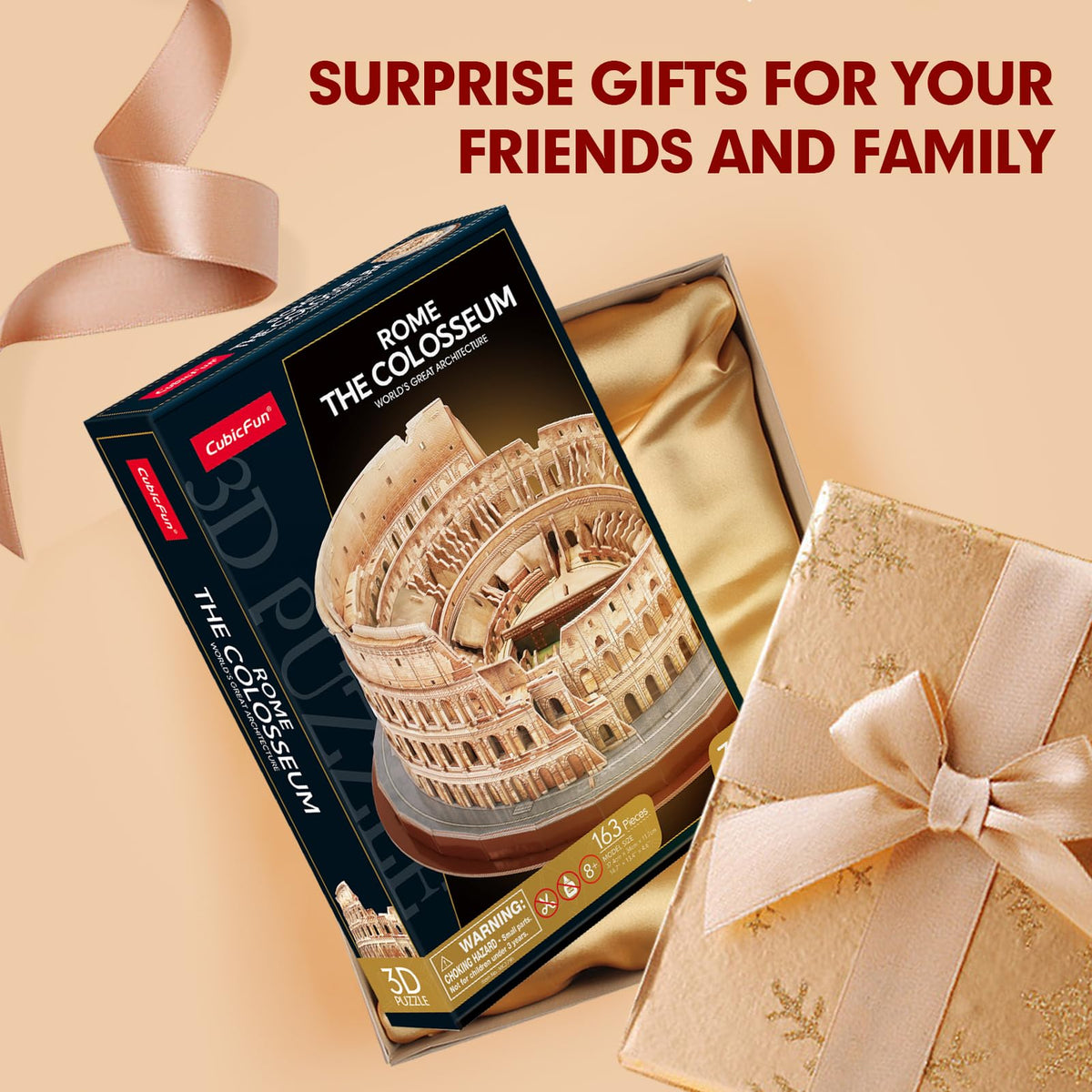 CubicFun Colosseum gift-ready puzzle for ages 10 plus.