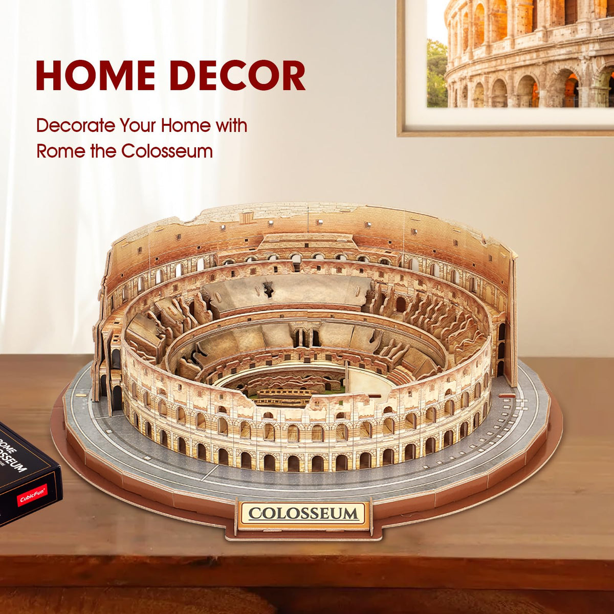 CubicFun Colosseum interlocking pieces enable smooth assembly and progress.