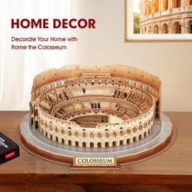 CubicFun Colosseum interlocking pieces enable smooth assembly and progress.