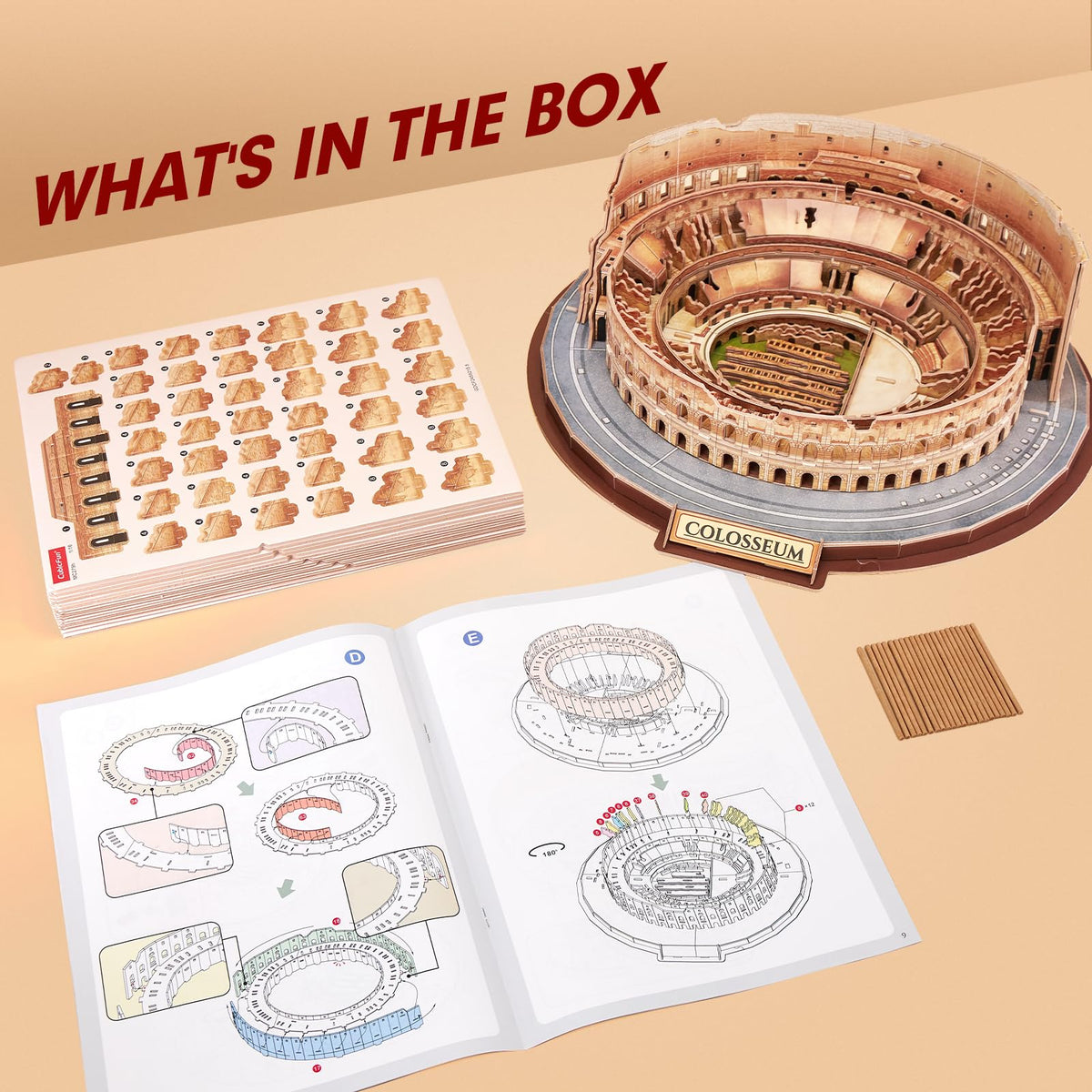 CubicFun Colosseum packaging box with gift-ready presentation.