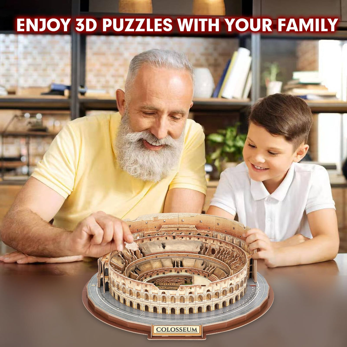 CubicFun Colosseum premium materials ensure a sturdy puzzle.