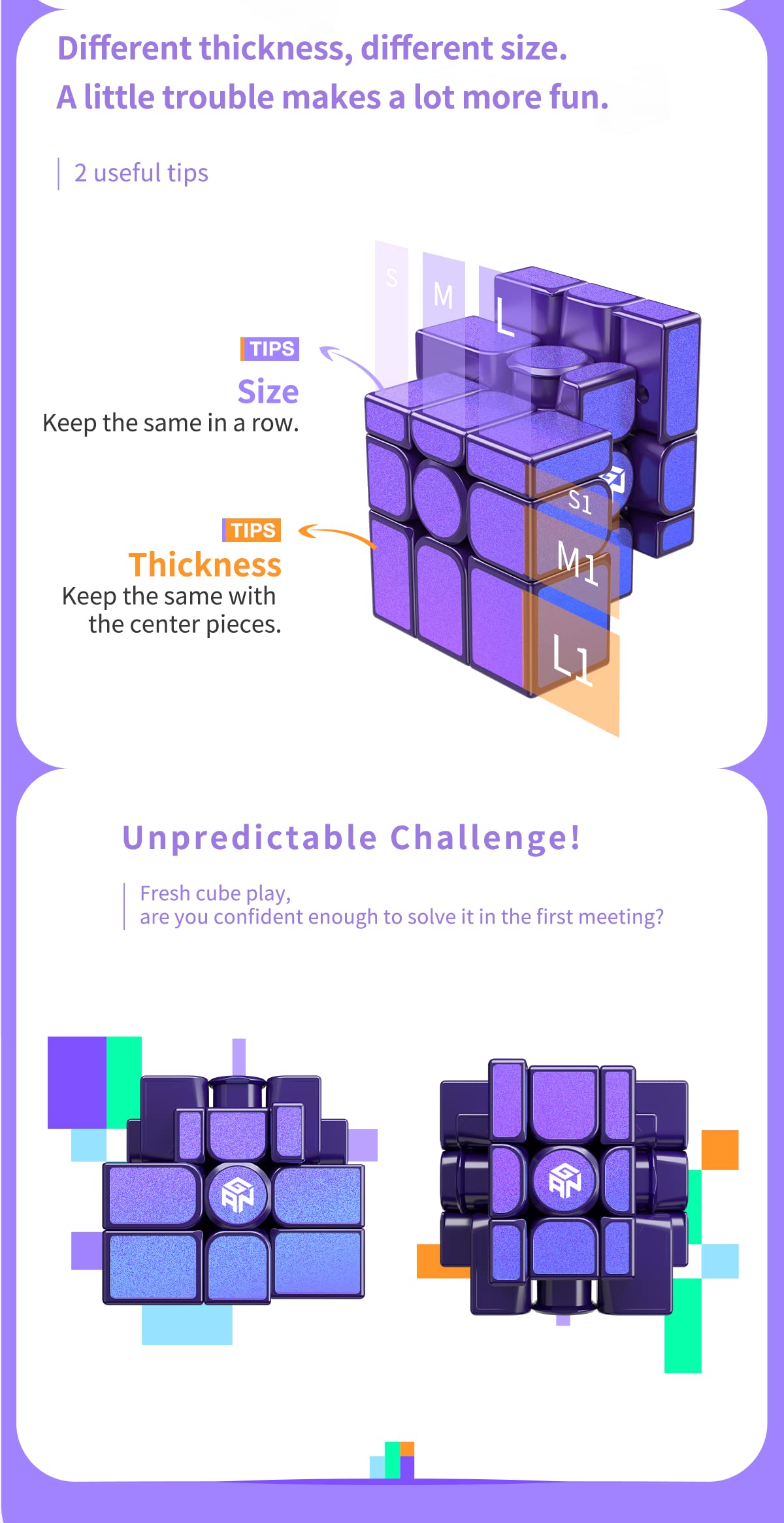 CuberShop GAN Mirror M Cube packaging; gift-ready presentation for cubing enthusiasts.