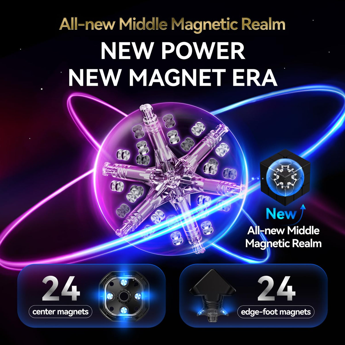 CuberShop GAN16 magnet assembly detail highlights consistent feel and tuning potential.