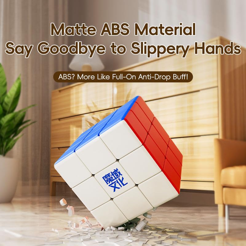 Cuberspeed 18cm cube close-up shows stickerless surface for easy maintenance