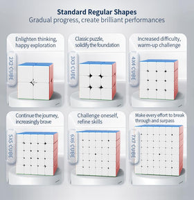 Cuberspeed Moyu MFJS WCA 4x4 stickerless cube for silent practice