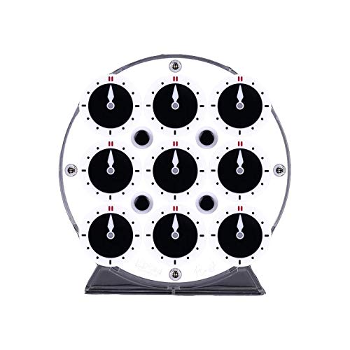 cuberspeed QiYi magnetic clock black-and-white finish offers classic solving vibes