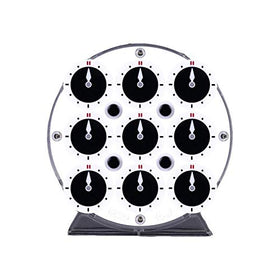 cuberspeed QiYi magnetic clock black-and-white finish offers classic solving vibes