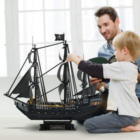 CubicFun desk decor pirate ship display adding maritime theme